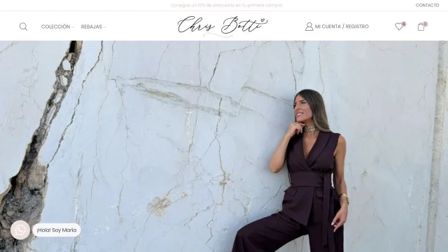 Portada pública actual de la tienda de moda Chris Botti
